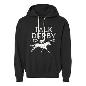 Funny Horse Racing Derby Race Owner Lover Copy Garment-Dyed Fleece Hoodie