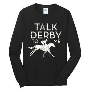 Funny Horse Racing Derby Race Owner Lover Copy Tall Long Sleeve T-Shirt