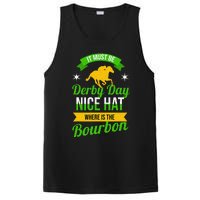 Funny Horse Racing It Must Be Derby Day KY Derby Horse PosiCharge Competitor Tank