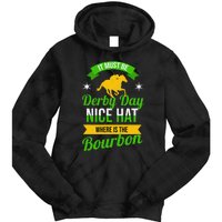 Funny Horse Racing It Must Be Derby Day KY Derby Horse Tie Dye Hoodie