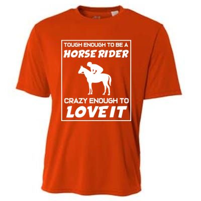 Funny Horseback Riding Horse Rider Great Gift Cooling Performance Crew T-Shirt