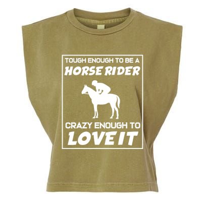 Funny Horseback Riding Horse Rider Great Gift Garment-Dyed Women's Muscle Tee