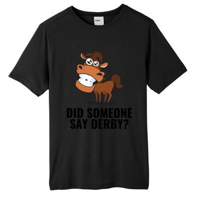 Funny Horse Racing Derby Party Gift Tall Fusion ChromaSoft Performance T-Shirt