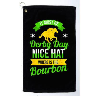 Funny Horse Racing It Must Be Derby Day KY Derby Horse Golf Towel