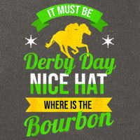 Funny Horse Racing It Must Be Derby Day KY Derby Horse Cotton Canvas Backpack