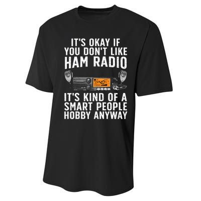 Funny Ham Radio Operator Art Performance Sprint T-Shirt