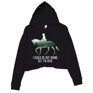 Funny Horseback Riding Gift Crop Fleece Hoodie