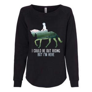 Funny Horseback Riding Gift Womens California Wash Sweatshirt