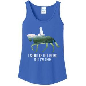 Funny Horseback Riding Gift Ladies Essential Tank