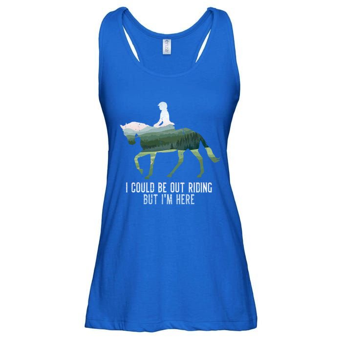 Funny Horseback Riding Gift Ladies Essential Flowy Tank