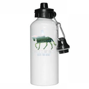 Funny Horseback Riding Gift Aluminum Water Bottle