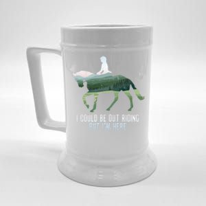 Funny Horseback Riding Gift Beer Stein