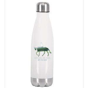 Funny Horseback Riding Gift Stainless Steel Insulated Water Bottle