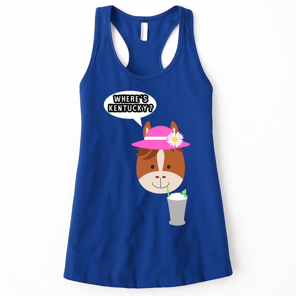 Funny Horse Racing Derby Where's Kentucky Party Gift Womens Tank Top