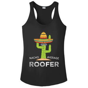 Fun Hilarious Roofing Joke Humor Funny Saying Roofer Ladies PosiCharge Competitor Racerback Tank