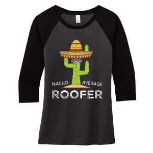 Fun Hilarious Roofing Joke Humor Funny Saying Roofer Women's Tri-Blend 3/4-Sleeve Raglan Shirt