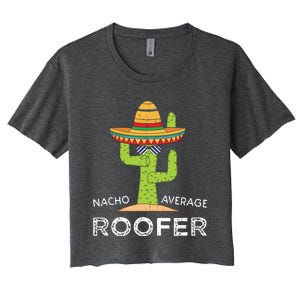 Fun Hilarious Roofing Joke Humor Funny Saying Roofer Women's Crop Top Tee