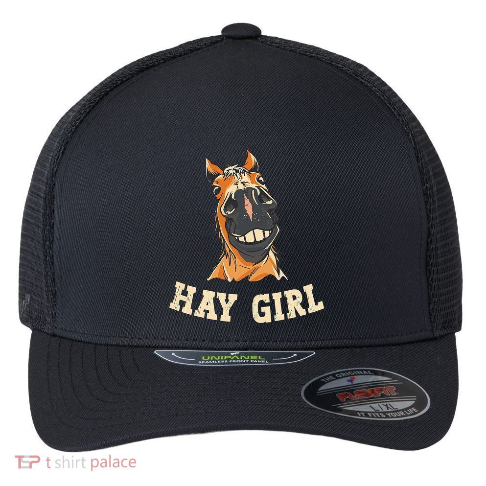 Funny Horseback Riding Equestrian Funny Horse Flexfit Unipanel Trucker Cap