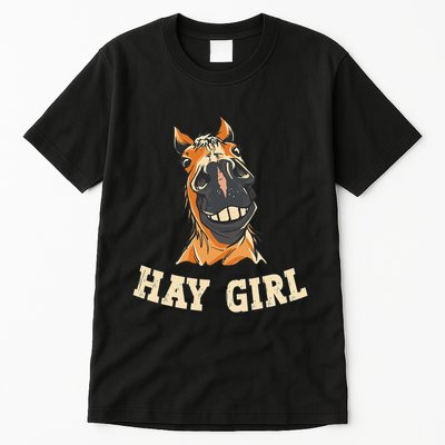 Funny Horseback Riding Equestrian Funny Horse Tall T-Shirt
