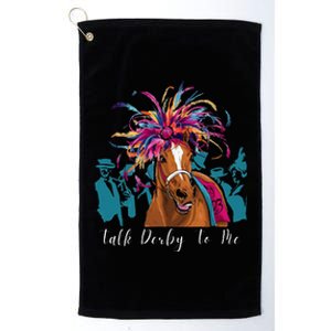 Funny Horse Racing On Derby Party 150th Ky Derby 2024 Platinum Collection Golf Towel