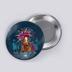 Funny Horse Racing On Derby Party 150th Ky Derby 2024 Button