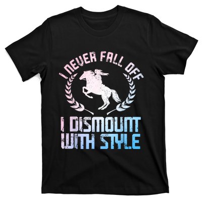 Funny Horse Racing Art For Women Horse Lover Equestrian T-Shirt