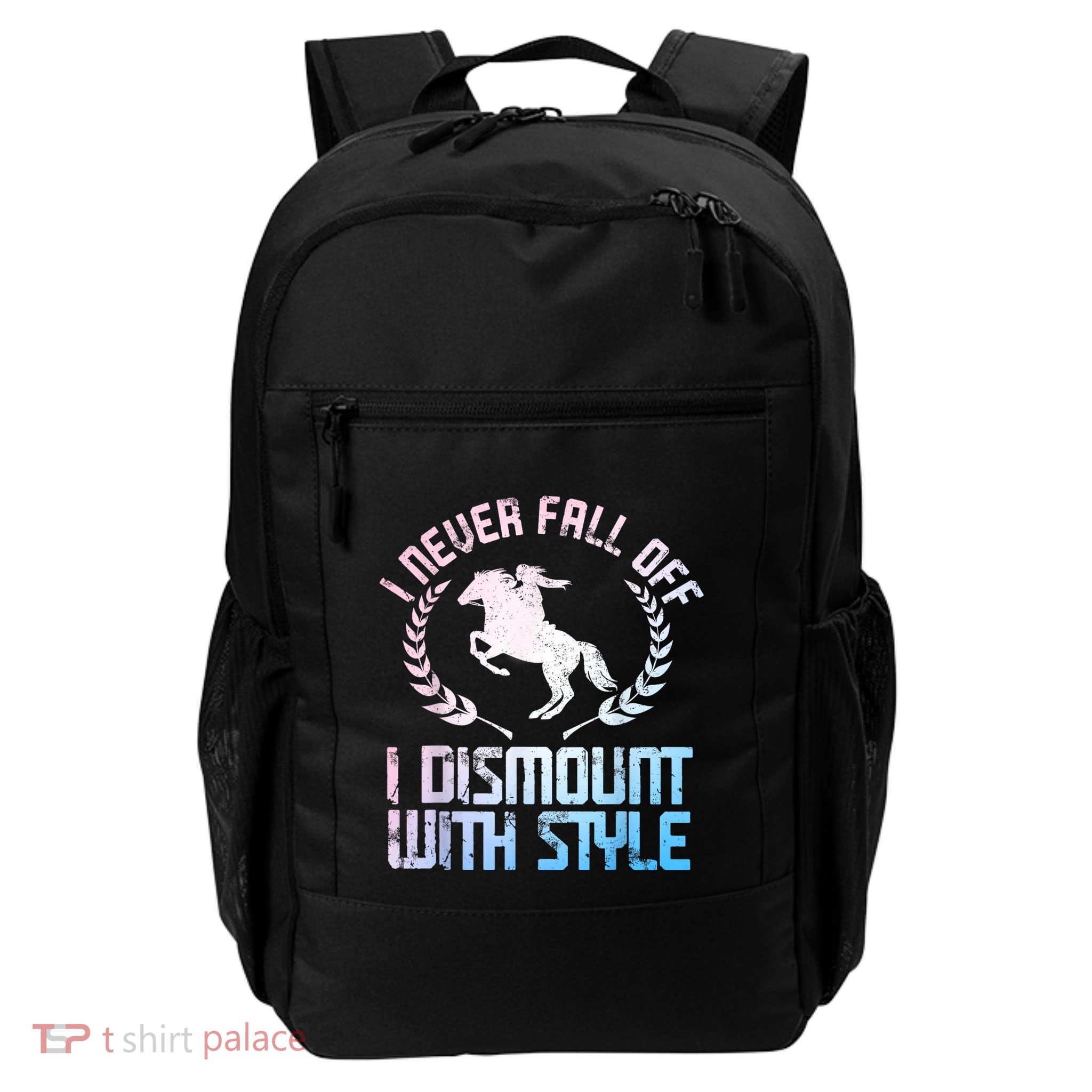 Funny Horse Racing Art For Women Horse Lover Equestrian Backpack