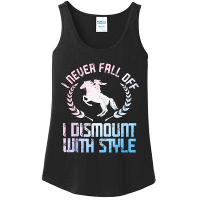 Funny Horse Racing Art For Women Horse Lover Equestrian Ladies Essential Tank