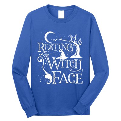 Funny Halloween Resting Witch Face Gift Long Sleeve Shirt