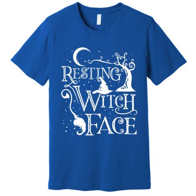 Funny Halloween Resting Witch Face Gift Premium T-Shirt