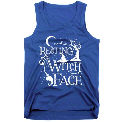 Funny Halloween Resting Witch Face Gift Tank Top