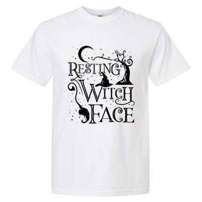 Funny Halloween Resting Witch Face Gift Garment-Dyed Heavyweight T-Shirt