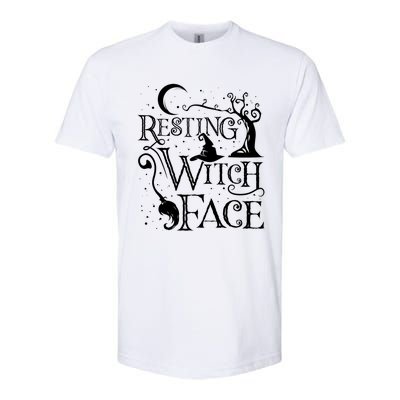 Funny Halloween Resting Witch Face Gift Softstyle CVC T-Shirt