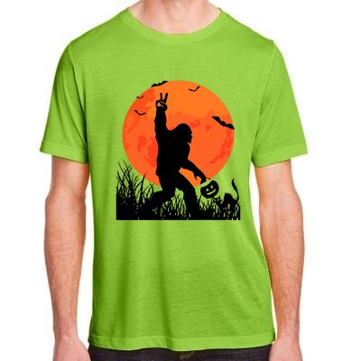 Funny Halloween Rocking Sasquatch Bigfoot Halloween Adult ChromaSoft Performance T-Shirt