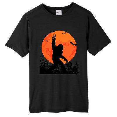 Funny Halloween Rocking Sasquatch Bigfoot Halloween Tall Fusion ChromaSoft Performance T-Shirt