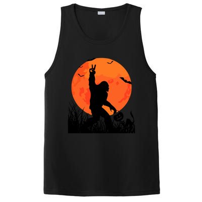 Funny Halloween Rocking Sasquatch Bigfoot Halloween PosiCharge Competitor Tank