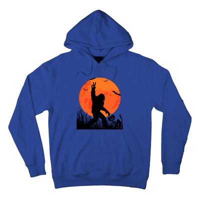 Funny Halloween Rocking Sasquatch Bigfoot Halloween Hoodie