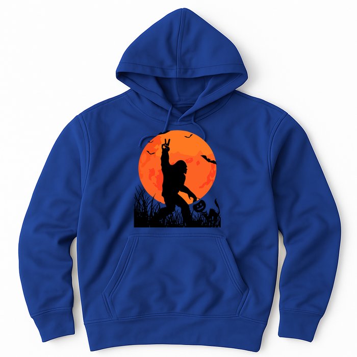 Funny Halloween Rocking Sasquatch Bigfoot Halloween Hoodie