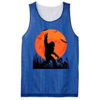 Funny Halloween Rocking Sasquatch Bigfoot Halloween Mesh Reversible Basketball Jersey Tank