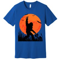 Funny Halloween Rocking Sasquatch Bigfoot Halloween Premium T-Shirt