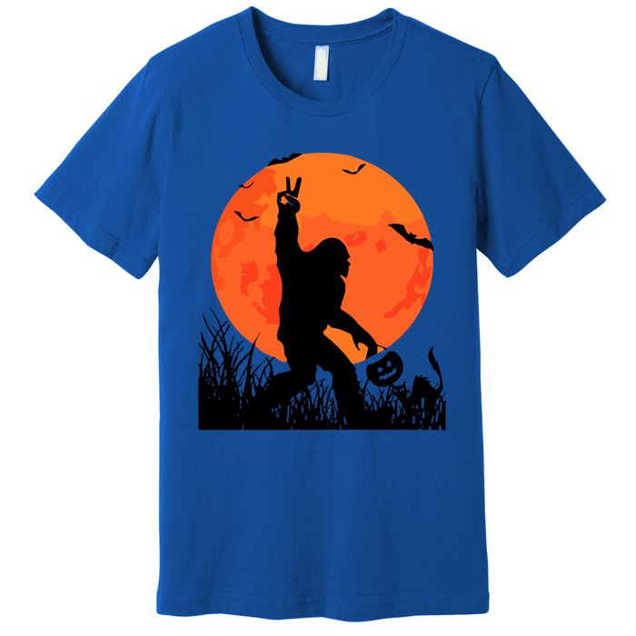 Funny Halloween Rocking Sasquatch Bigfoot Halloween Premium T-Shirt