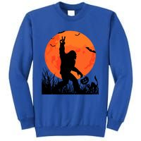 Funny Halloween Rocking Sasquatch Bigfoot Halloween Tall Sweatshirt