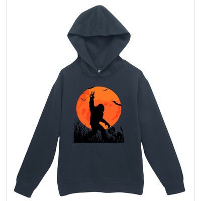 Funny Halloween Rocking Sasquatch Bigfoot Halloween Urban Pullover Hoodie