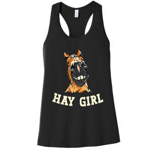 Funny Horseback Riding Equestrian Women's Racerback Tank