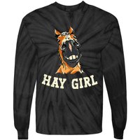 Funny Horseback Riding Equestrian Tie-Dye Long Sleeve Shirt