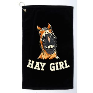 Funny Horseback Riding Equestrian Platinum Collection Golf Towel