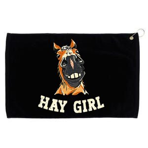 Funny Horseback Riding Equestrian Grommeted Golf Towel