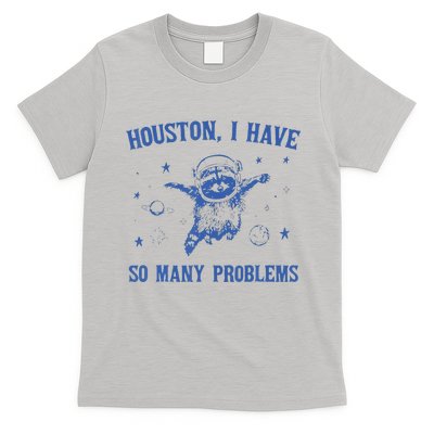 Funny Houston Raccoon Problems Design T-Shirt