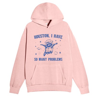 Funny Houston Raccoon Problems Design Urban Pullover Hoodie