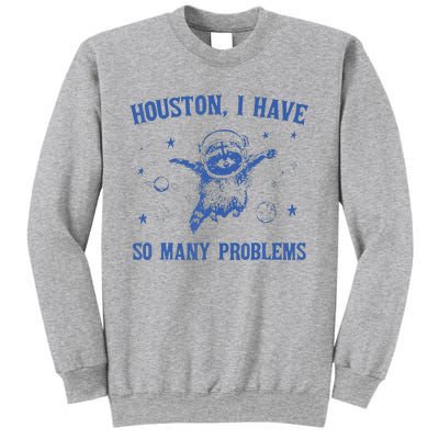 Funny Houston Raccoon Problems Design Sweatshirt